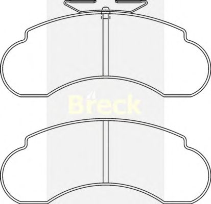 Тормозные колодки BRECK 21573 00 706 00
