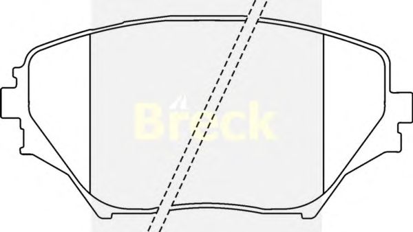 Тормозные колодки BRECK 23585 00 701 00