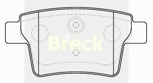 Тормозные колодки BRECK 24260 00 704 00