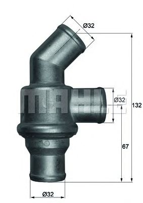 Термостат MAHLE ORIGINAL TH 16 80