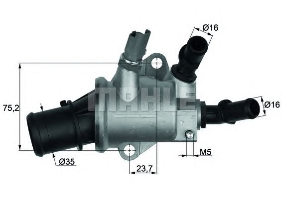 Термостат MAHLE ORIGINAL TI 143 88
