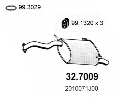 Глушитель ASSO 32.7009