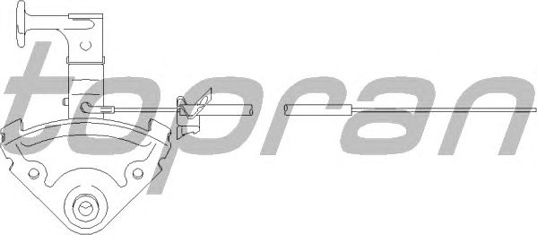 Трос замка капота TOPRAN 103 707