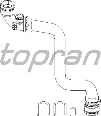 Шланг радиатора TOPRAN 501 562