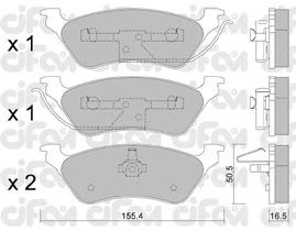 Тормозные колодки CIFAM 822-625-0