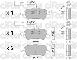 Тормозные колодки CIFAM 822-661-0