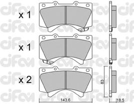 Гальмівні колодки CIFAM 822-821-0