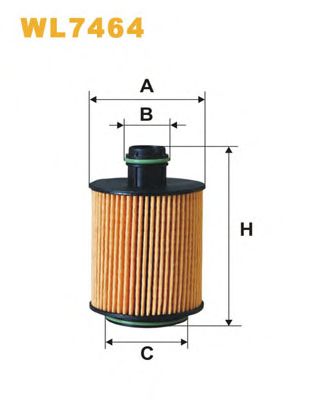 Масляный фильтр WIX FILTERS WL7464