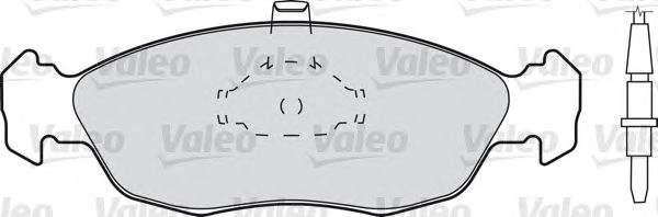 Тормозные колодки VALEO 598038