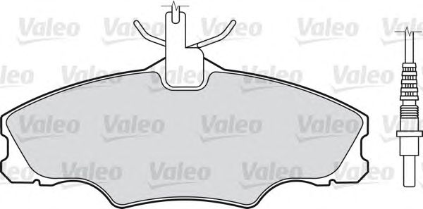Тормозные колодки VALEO 598068