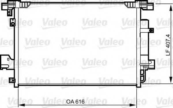 Радіатор кондиціонера VALEO 814315