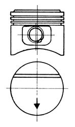 Поршень KOLBENSCHMIDT 93671610
