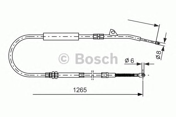 Трос ручника BOSCH 1 987 477 533