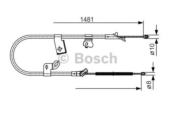 Трос ручника BOSCH 1 987 477 919