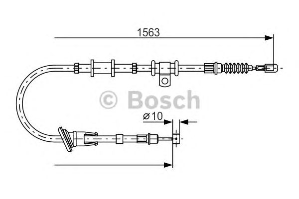 Трос ручника BOSCH 1 987 482 064