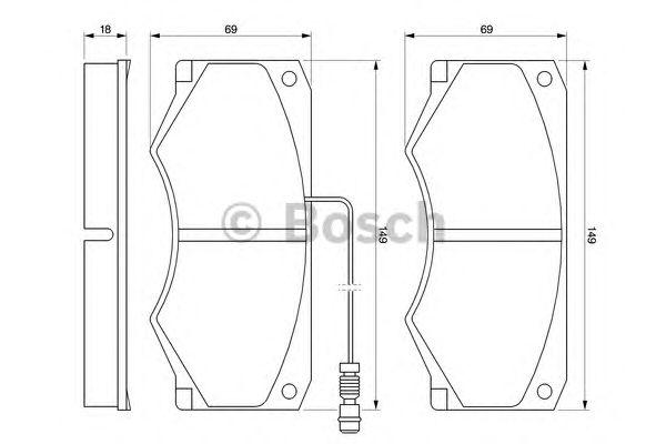 Тормозные колодки BOSCH 0 986 424 176