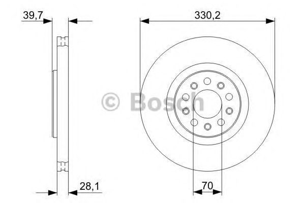 Тормозной диск BOSCH 0 986 479 290
