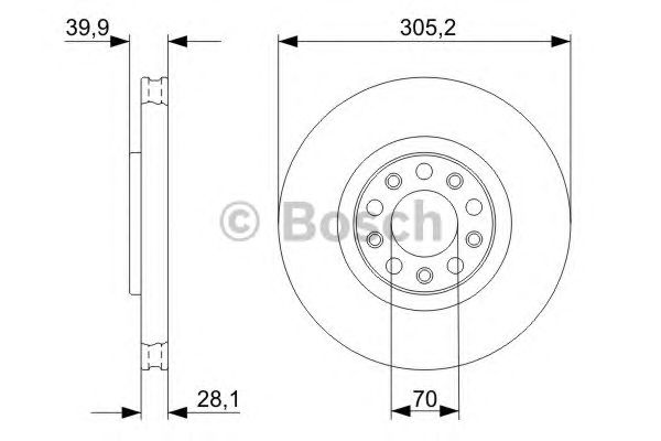 Тормозной диск BOSCH 0 986 479 291