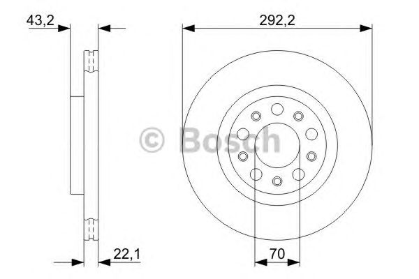 Тормозной диск BOSCH 0 986 479 327