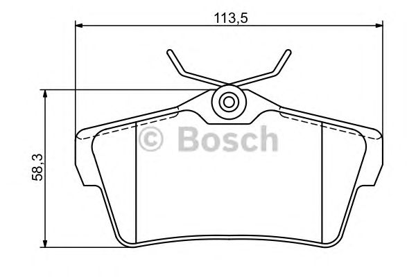 Тормозные колодки BOSCH 0 986 494 192