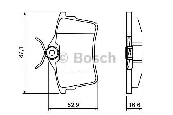 Тормозные колодки BOSCH 0 986 494 304