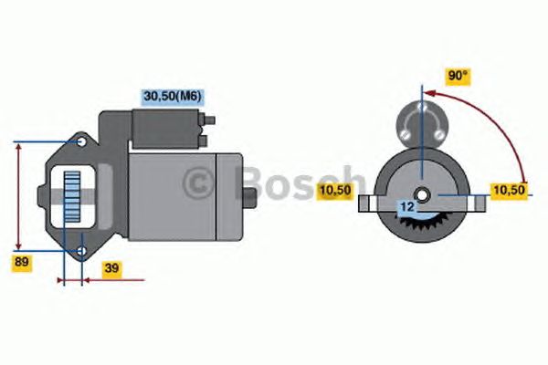Стартер BOSCH 0 001 109 324