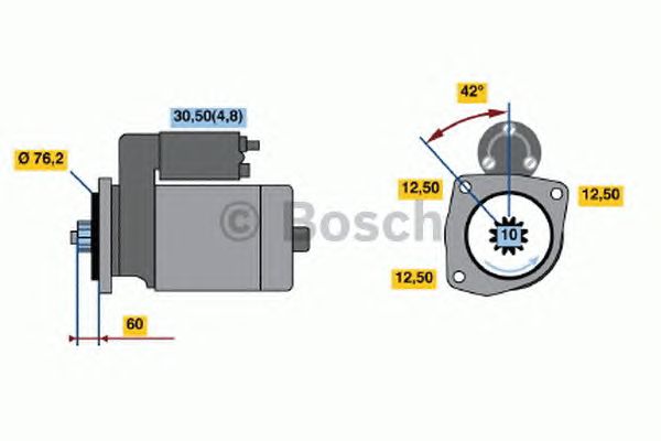 Стартер BOSCH 0 001 123 020