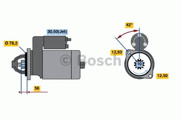 Стартер BOSCH 0 001 125 042
