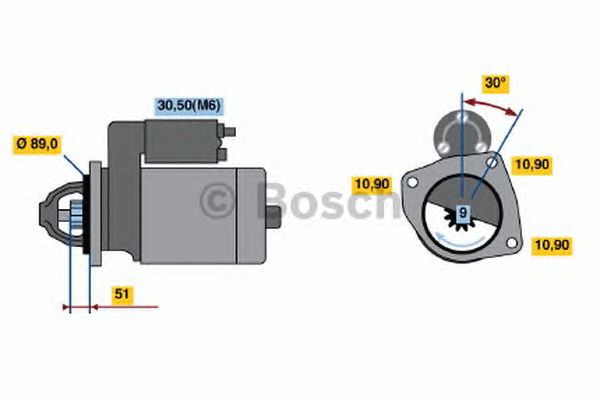 Стартер BOSCH 0 001 231 003