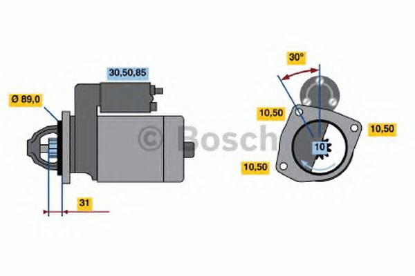 Стартер BOSCH 0 001 231 035