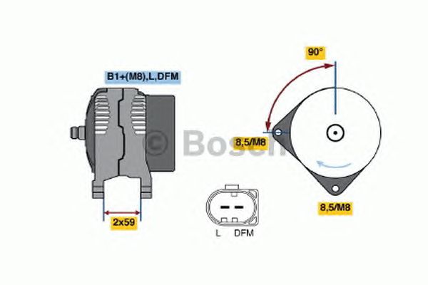 Генератор BOSCH 0 124 325 149