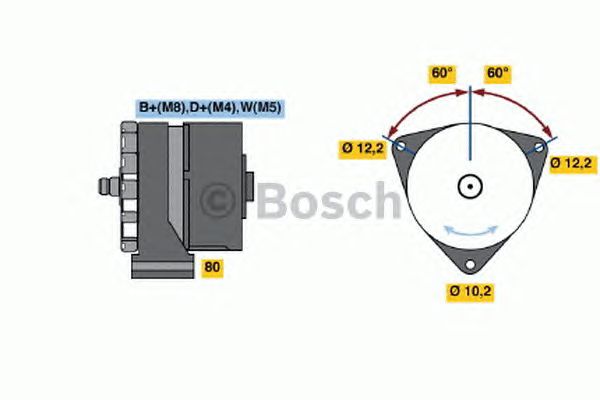 Генератор BOSCH 0 986 037 410