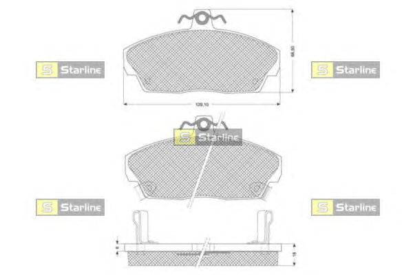 Тормозные колодки STARLINE BD S124