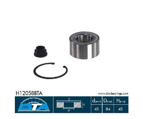 Підшипник маточини BTA H12058BTA