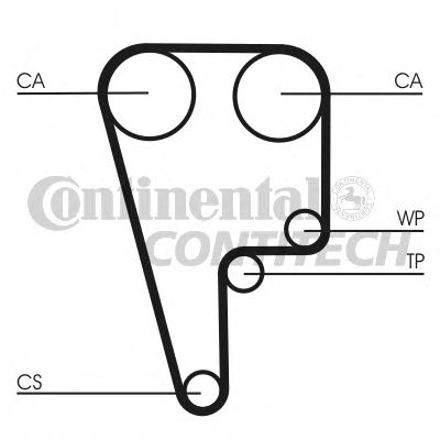 Комплект ремня ГРМ CONTITECH CT1006K1