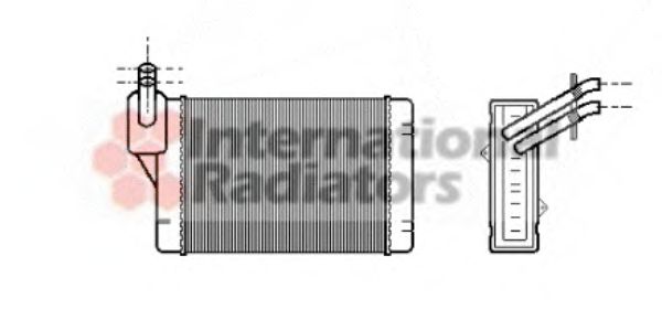 Радиатор отопителя VAN WEZEL 58006069