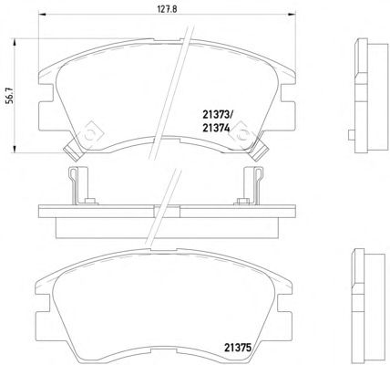 Тормозные колодки TEXTAR 2137301