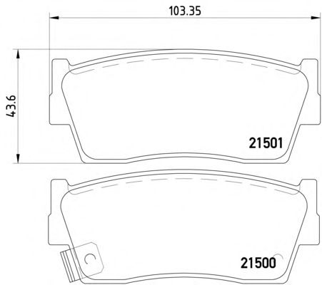 Тормозные колодки TEXTAR 2150001