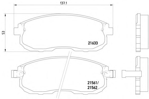 Тормозные колодки TEXTAR 2156101