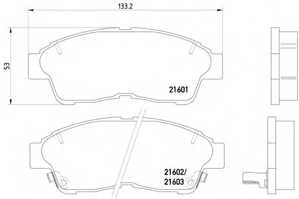 Тормозные колодки TEXTAR 2160101
