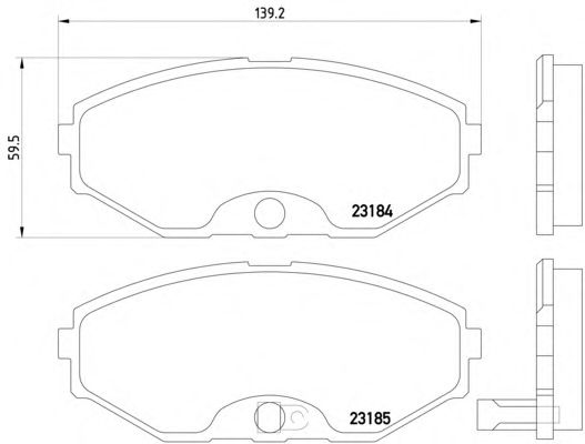 Тормозные колодки TEXTAR 2318401