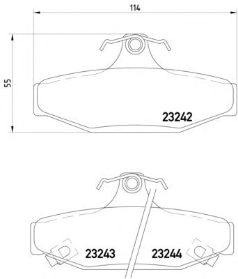 Тормозные колодки TEXTAR 2324201