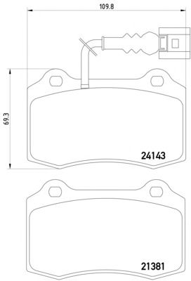 Тормозные колодки TEXTAR 2414301