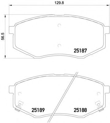 Тормозные колодки TEXTAR 2518701