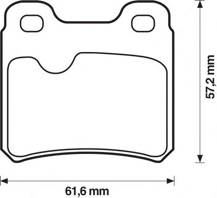 Тормозные колодки BENDIX 571407B
