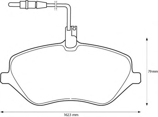 Тормозные колодки BENDIX 573131B