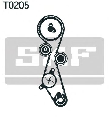 Комплект ременя ГРМ SKF VKMA 03257