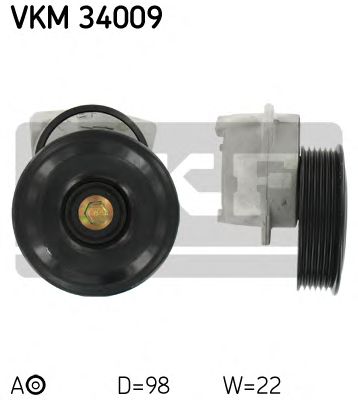 Натяжной ролик поликлинового ремня SKF VKM 34009