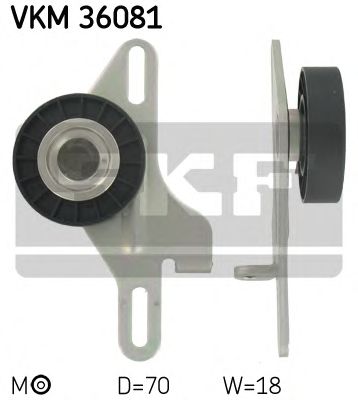 Натяжной ролик поликлинового ремня SKF VKM 36081