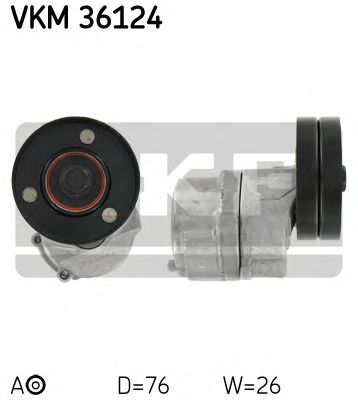 Натяжной ролик поликлинового ремня SKF VKM 36124